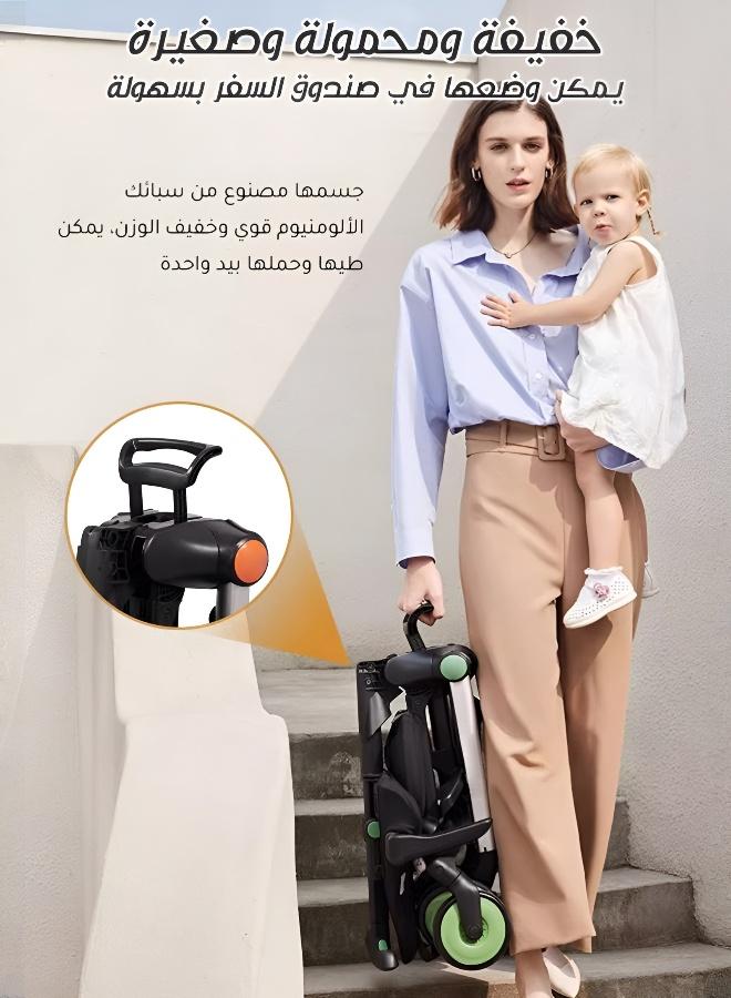 Portable Lightweight Folding Baby Stroller with Cooling Pad - Image 4