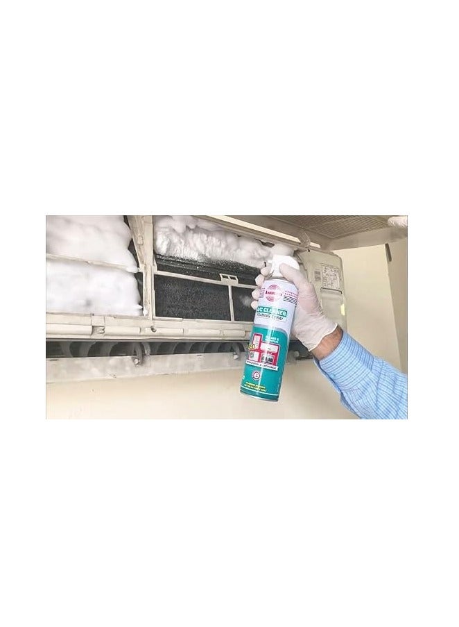 Asmaco AC Foam Cleaner Spray-Air Conditioner Cleaner-Home & Car AC Cleaner-Anti Bacterial,Anti Fungual-500ml-Kills fungus and bacteria,removes bad smell-Powerful and Multi-Purpose Air Conditioner Coil, Vent & Filter Cleaner for Car, Home & HVAC Systems - Image 2