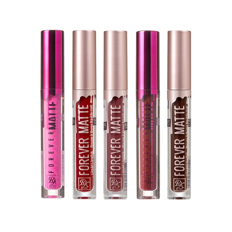 Ruby Kisses Forever Matte Liquid Lipstick 5 Pack - RFML08&10&13&21&23 - Image 1