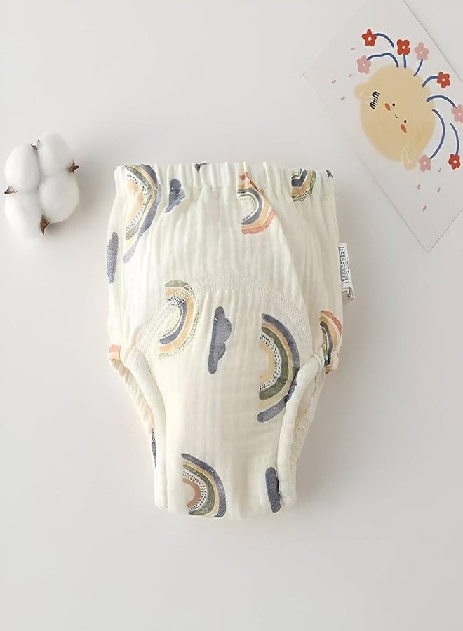 ASJAR Muslin Cotton Baby Diaper | Skin-Friendly Reusable Cloth Diaper for Daily Use | Pack Of 1 | Size : S,M,L | Multicolor (S) - Image 4