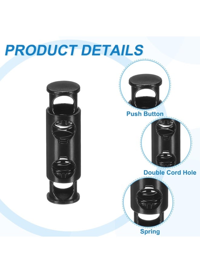 16pcs Metal Alloy Spring Fastener Cord Lock Toggle Stopper for for Drawstrings Bags Backpack Clothing Lanyards - Image 5