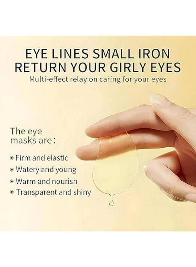 KLVS Under Eye Patches for Puffy Eyes| 24K Gold Dark Circle Remover for Women & Men| Reduce Wrinkles, Under Eye Bags, Moisturizing Improves Elasticity-pack of 60 - Image 5