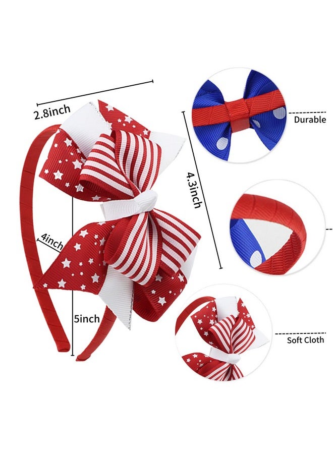 4Th Of July Headband Hair Bows For Girls Independence Day Patriotic Bows Fourth Of July Big Hair Bow Hair Accessories Party Hair Decorations American Flag Star Design Red White Blue Headbands 1Pcs - pzsku/Z22C86BF8877B2ABA918BZ/45/_/1718615129/f808bbb7-089c-4df6-86f6-88a12c98d09b