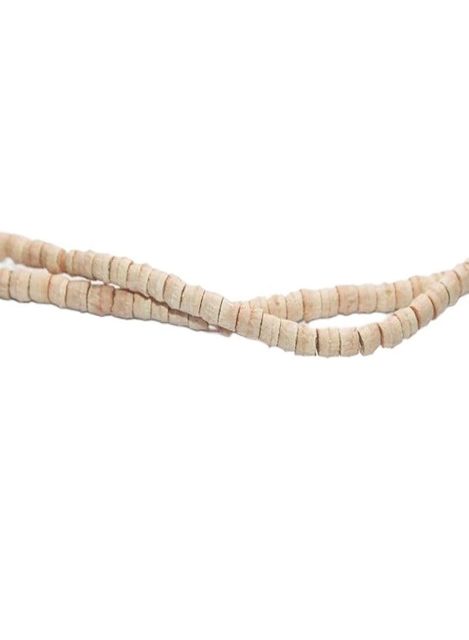 MAYAPURI مالا تولسي كانثي الأصلية من مايوابوري، خرز صغير مزدوج دائري للرجال والنساء أو 2 باتش مالا تولسي، قلادة خشبية من الريحان المقدس بطبقتين (عبوة من 1) - Image 3