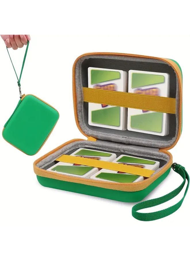 Champagne Golden Hard Shell Card Organizer Case 300 Card Capacity Flip Top Closure Durable PU Material - Image 1