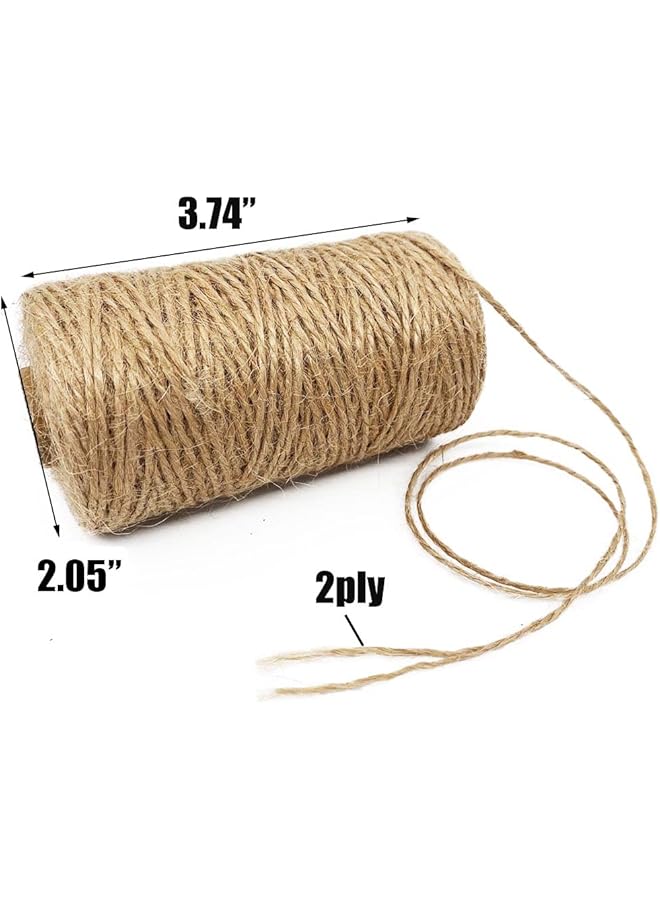 erorex Jute String 328 Feet 1 Mm 2 Ply Durable Natural Jute Rope Twine For Arts Crafts Jewelry Making And Diy Projects - Image 2