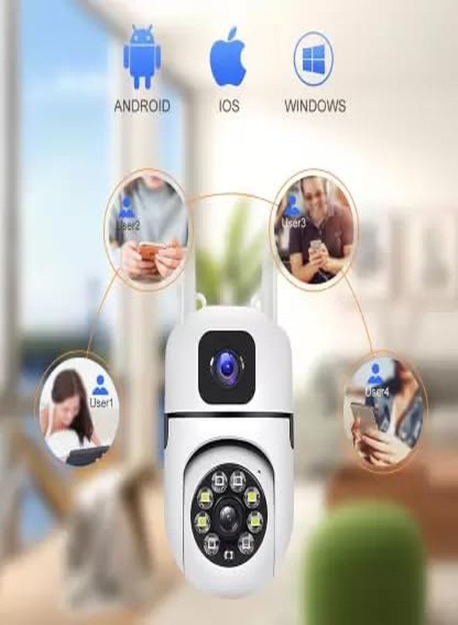 Ducncon Smart CCTV Dual Lens PTZ 1080p HD Baby Monitor & Security Camera, Two-Way Audio, Night Vision, Motion Detection, Mobile App, Indoor Camera for Home, Nursery, and Pet Monitoring (128 GB) - Image 5