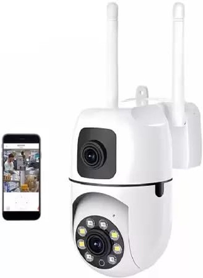 Ducncon Smart CCTV Dual Lens PTZ 1080p HD Baby Monitor & Security Camera, Two-Way Audio, Night Vision, Motion Detection, Mobile App, Indoor Camera for Home, Nursery, and Pet Monitoring (128 GB) - Image 1
