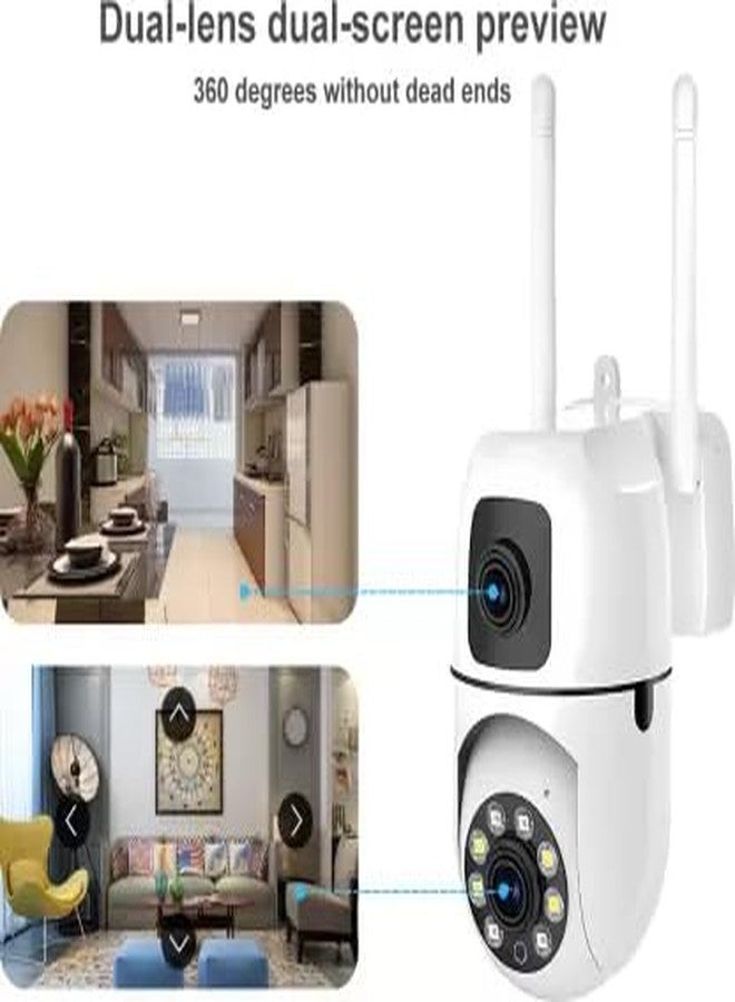Ducncon Smart CCTV Dual Lens PTZ 1080p HD Baby Monitor & Security Camera, Two-Way Audio, Night Vision, Motion Detection, Mobile App, Indoor Camera for Home, Nursery, and Pet Monitoring (128 GB) - Image 2
