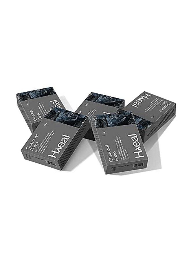 Supercool Charcoal Soap With Activated Carbon For Deep Cleansing (Pack Of 5 Bar Soaps) 5 X 75G