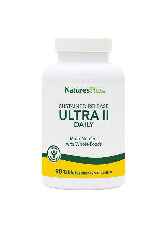 Nature's Plus ناتشرز بلس ألترا II مكمل متعدد الفيتامينات بإطلاق مستدام 90 قرص نباتي يومي مكمل غذائي كامل الفيتامينات والمعادن للصحة العامة معزز للطاقة الطبيعية 90 حصة - Image 2