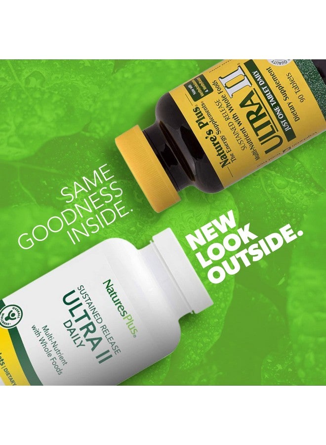 Nature's Plus ناتشرز بلس ألترا II مكمل متعدد الفيتامينات بإطلاق مستدام 90 قرص نباتي يومي مكمل غذائي كامل الفيتامينات والمعادن للصحة العامة معزز للطاقة الطبيعية 90 حصة - Image 3