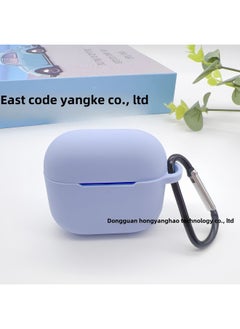 Generic 2024 Airpods4 Headset Protective Cover Solid Color Apple 4 Generation Silicone Bluetooth Headset Anti-fall Protective Cover-Color:Sky Blue -Applicable Models:Airpods 4  2.0mm  - Image 1