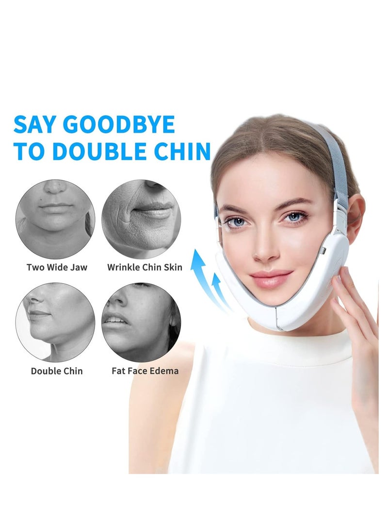 إسكدنيا آلة تقليل الذقن المزدوجة بواسطة الكهرباء، حزام تجميل لنحت الوجه بتقنية V، حزام كهربائي محمول لرفع الوجه، مساج الوجه الكهربائي الذكي للرفع والتشديد، الكاشف الكهربائي للتخلص من الذقن المزدوجة. - Image 5
