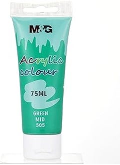 M&G M&G Acrylic Colour Tube Green Mid (505) 75 ML No: APLN6598 