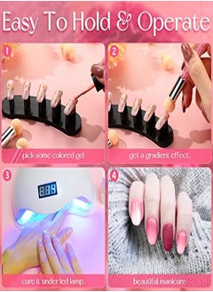 4 Pieces Sponge Nail Brush Picking Dotting Gradient Pen Brush Double Head Nail Brush Acrylic Nail Painting Brush With 16 Pieces Replacement Head For Nail Art Manicure (Pink White) - pzsku/Z22C8D80FF36A710F2CCDZ/45/_/1648098476/2d239b59-cdba-4079-9de0-30ab4a3716d6