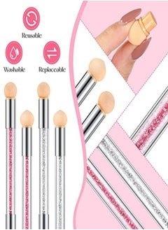 4 Pieces Sponge Nail Brush Picking Dotting Gradient Pen Brush Double Head Nail Brush Acrylic Nail Painting Brush With 16 Pieces Replacement Head For Nail Art Manicure (Pink White) - pzsku/Z22C8D80FF36A710F2CCDZ/45/_/1648098476/6d7892cb-0833-4111-97b9-d5277f03d3a9