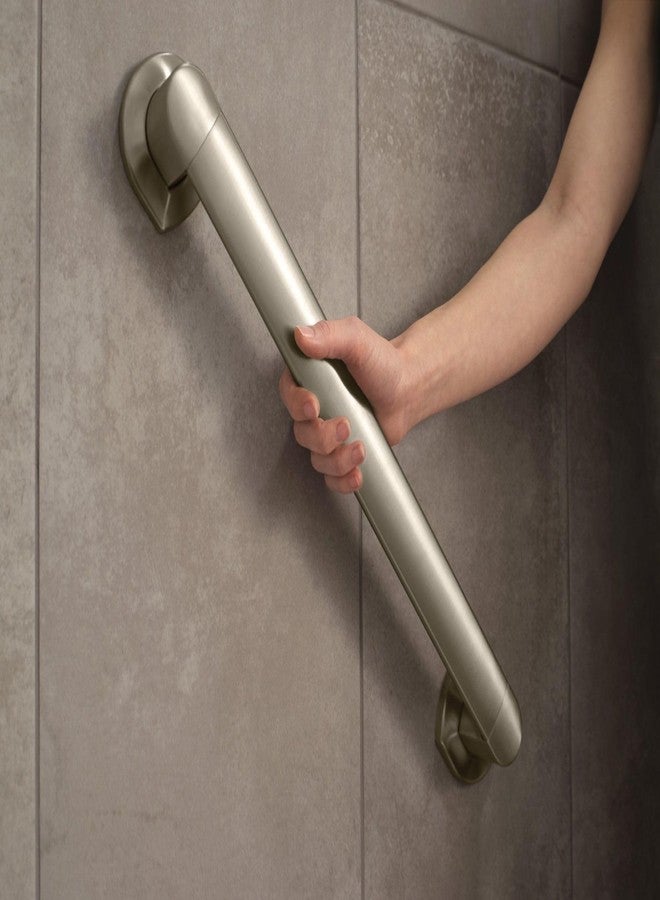 Moen Genta Brushed Nickel 18" Bathroom Grab Bar, MBHG3818BN - Image 5