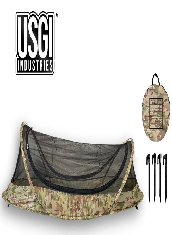 USGI Industries Bivy Tent | Lightweight Single Person Sleeping Net System for Outdoors, Camping, Survival, Hiking, Backpack | Mesh Protection (OCP) - Image 4