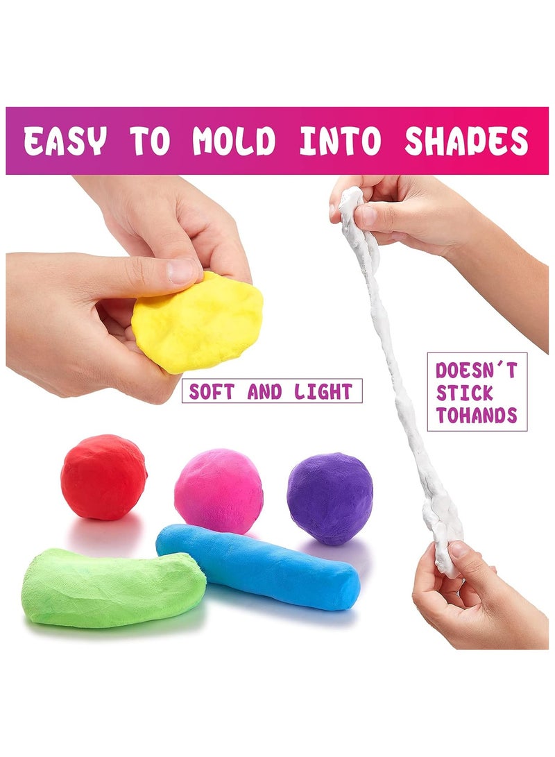 NNEWVANTE Air Dry Clay Kit - 24 Colors Air Dry Ultra Light Clay, Modeling Clay for Kids,Safe & Non-Toxic, Non-Sticky Soft and Super Light, Arts and Crafts Gift for Boys Girls,Great Gift for Kids. - Image 2