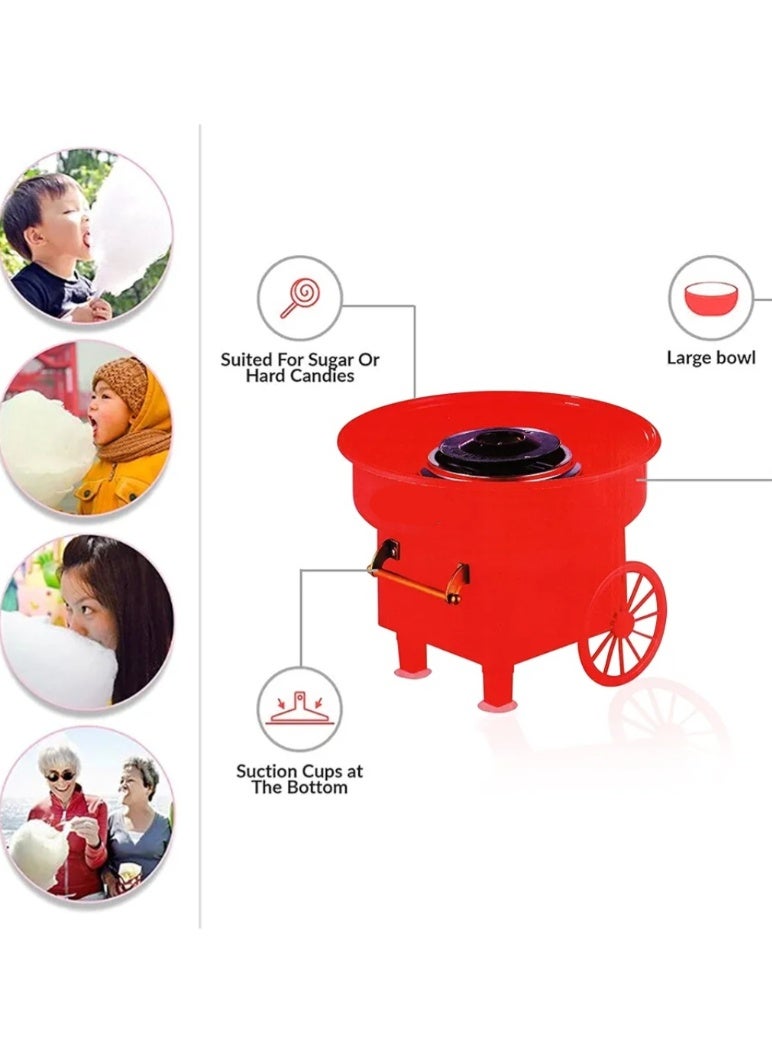LC Cotton Candy Machine, Candy Floss Machine with Detachable Splash Guard, Electric Smooth Cotton Candy Maker Easy To Use For Kids - Image 2