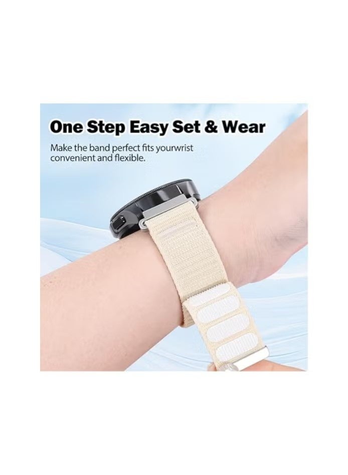 Nylon Bands Compatible with Huawei Watch GT6/GT5/Ultimate2/Ultimate/GT4/G4 Pro/GT3/Watch4/4Pro/Watch3/3Pro 46MM, Elastic Breathablelon Loop Wrist Strap 22MM - Image 3