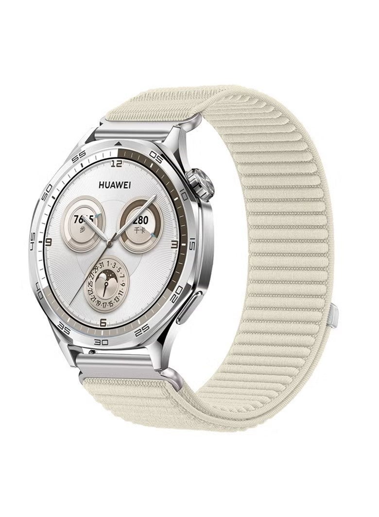 Nylon Bands Compatible with Huawei Watch GT6/GT5/Ultimate2/Ultimate/GT4/G4 Pro/GT3/Watch4/4Pro/Watch3/3Pro 46MM, Elastic Breathablelon Loop Wrist Strap 22MM - Image 1