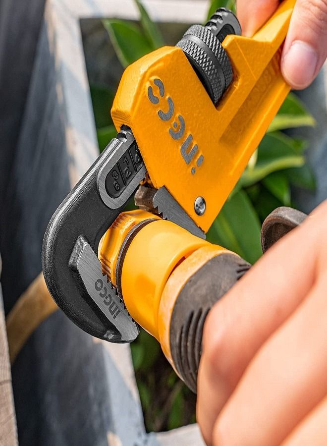 INGCO Heavy Duty Pipe Wrench 8 inch - Image 2