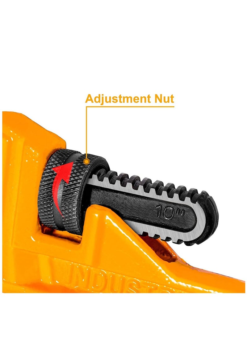 INGCO Heavy Duty Pipe Wrench 8 inch - Image 3