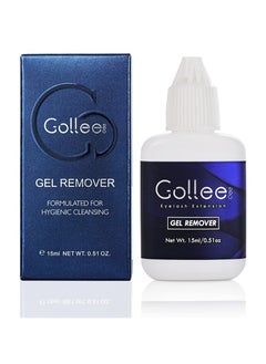 GOLLEE Eyelash Extension Gel Remover (0.51 fl.oz / 15 ml) | Acetone Free, Quick Lash Extension Removal Odorless Formula for Sensitive Eyes and Natural Eyelashes Fast Lash Adhesive Dissolution Time - 60 Se  - Image 1