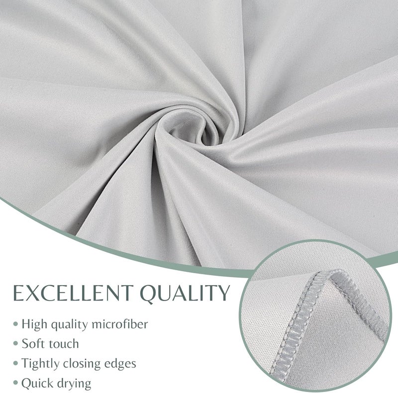 VIVOTE Microfibre Cleaning and Polishing Cloths - Light Grey, 51 x 70 cm - Image 3