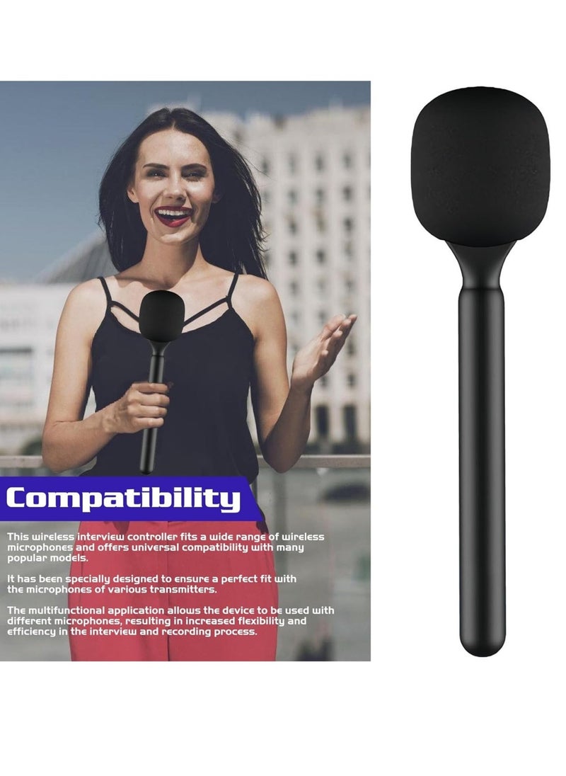 ELTRAZONE ELTRAZONE Universal Interview Handheld Adapter – Stand Holder Wireless Lavalier Microphone Mount for Wireless GO I/II, Rode Wireless Me/Pro, DJI Mic 1/2, Universal Handheld Mount for Interviews, Podcasts, and Content Creation  - Image 2