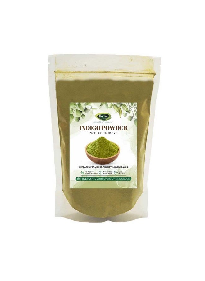 النشيد الوطني تانجور مسحوق النيلة (Indigofera Tinctoria) 900 جرام لتلوين الشعر الطبيعي والعناية بالشعر ونموه - منتج طبيعي 100% نقي ومصنوع في المنزل  - Image 1