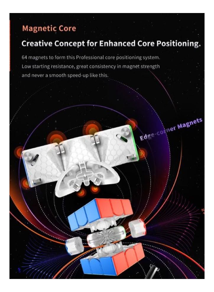 GANCUBE GAN11 M Pro UV Coated Stickerless 3x3 Speed Cube  - Image 4