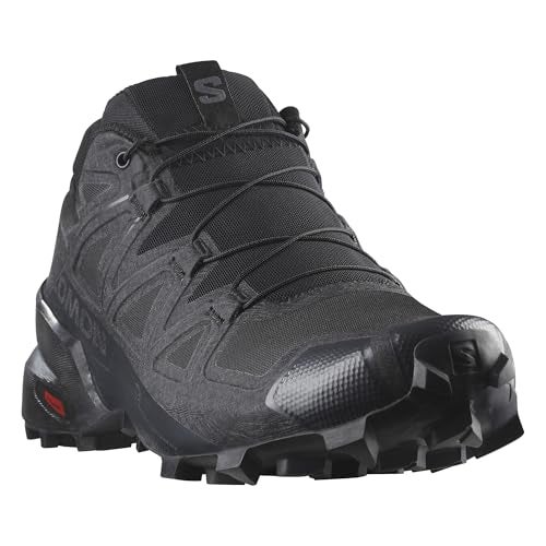 Salomon Men’s Speedcross Trail Running Shoes - Black/Black/Quiet Shade - 7.5 - Image 5