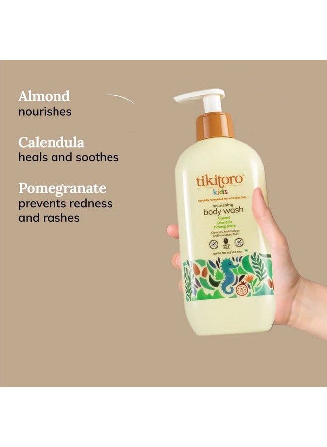 Tikitoro Kids Daily Essentials Combo,100% Vegan Nourishing Body Wash & Conditioning Shampoo, No Parabens & Sulphates (Age: 4+ Years) (300 ml x 2) - Image 2