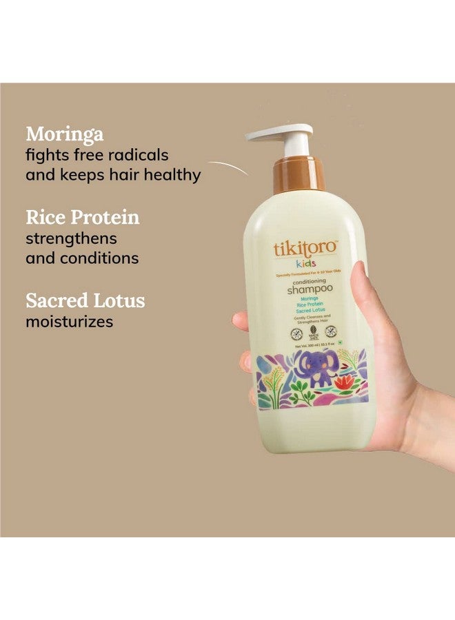 Tikitoro Kids Daily Essentials Combo,100% Vegan Nourishing Body Wash & Conditioning Shampoo, No Parabens & Sulphates (Age: 4+ Years) (300 ml x 2) - Image 3