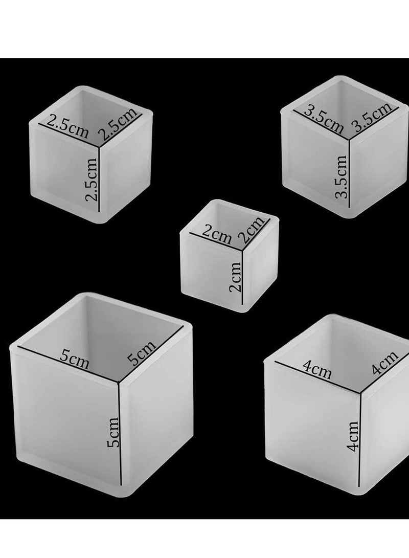 Barakah Transparent Silicone Square Mold Epoxy Resin Tools Decorative Crafts, Handmade Accessories FilmWith Cleaning Function, Artwork Multi-Function 1 Piece (Color: 20mm) - Image 3