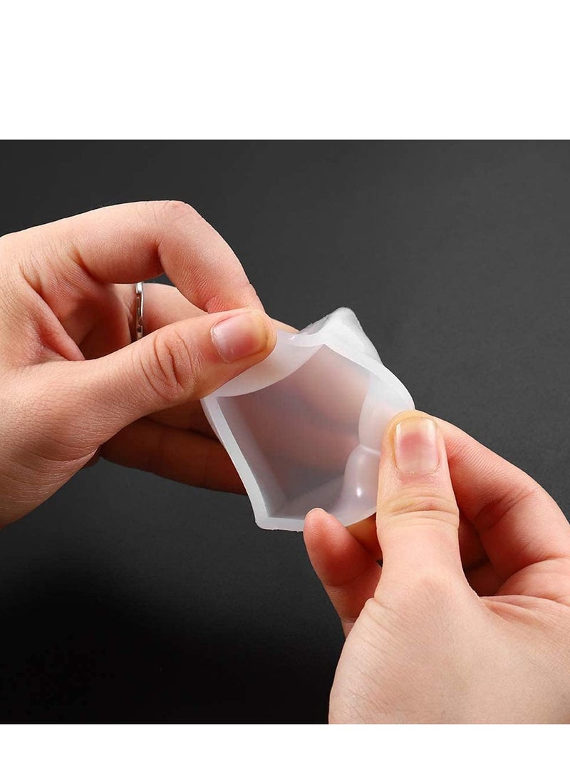 Barakah Transparent Silicone Square Mold Epoxy Resin Tools Decorative Crafts, Handmade Accessories FilmWith Cleaning Function, Artwork Multi-Function 1 Piece (Color: 20mm) - Image 2