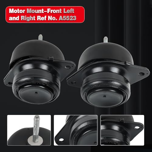 YBDDZH YHDDZH Engine Motor and Transmission kit Mount Compatible with 2011-2017 Mustang 3.7L V6 & 2011-2022 Mustang 5.0L V8 Engine,Repklace OE A5523 6R3Z6038A BR3Z6038B A5749 BR3Z7E373A BR3Z7E373B 3PCS - Image 5