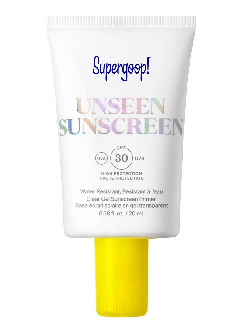 سوبر جوپ سوبرجووب! واقي الشمس غير المرئي SPF 30   (20 مل) - واقي شمسي للوجه خفيف الوزن وغير مرئي وواسع الطيف بلمسة نهائية غير لامعة، مثالي لجميع أنواع البشرة واستخدام برايمر المكياج.  - Image 1