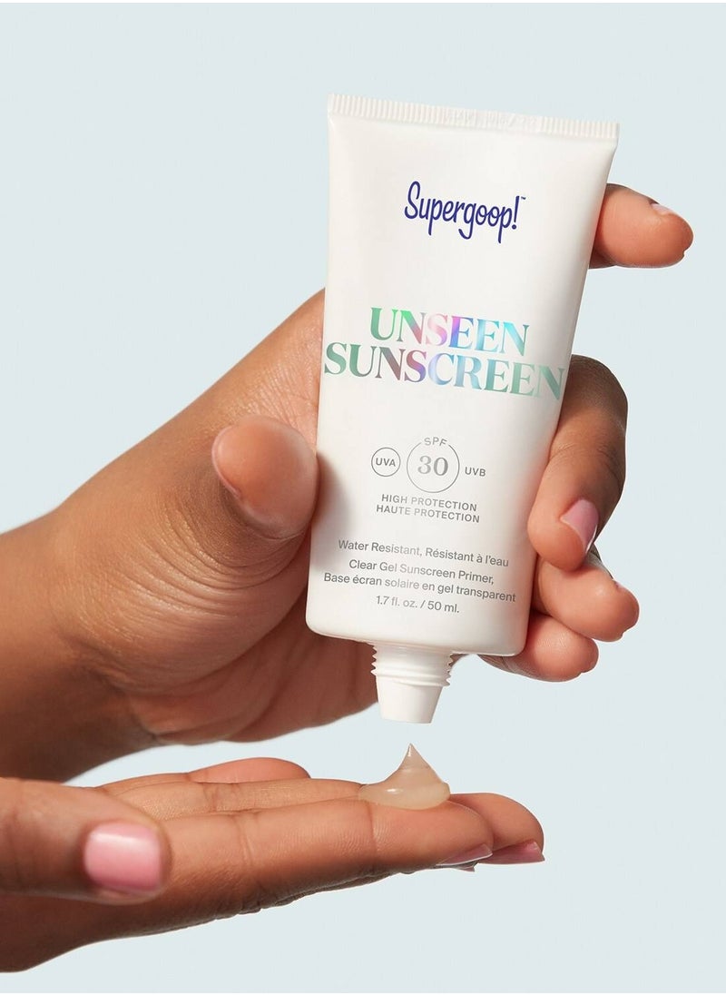 سوبر جوپ سوبرجووب! واقي الشمس غير المرئي SPF 30   (20 مل) - واقي شمسي للوجه خفيف الوزن وغير مرئي وواسع الطيف بلمسة نهائية غير لامعة، مثالي لجميع أنواع البشرة واستخدام برايمر المكياج.  - Image 5