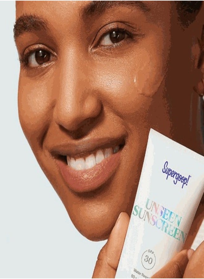 سوبر جوپ سوبرجووب! واقي الشمس غير المرئي SPF 30   (20 مل) - واقي شمسي للوجه خفيف الوزن وغير مرئي وواسع الطيف بلمسة نهائية غير لامعة، مثالي لجميع أنواع البشرة واستخدام برايمر المكياج.  - Image 4