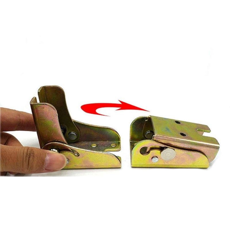 KAFENDA KAFENDA 4PCS Folding Leg Table Extension Bracket DIY Foldable Worktable Leg Support Locking Hinge Industrial Unfinished Steel  - Image 4