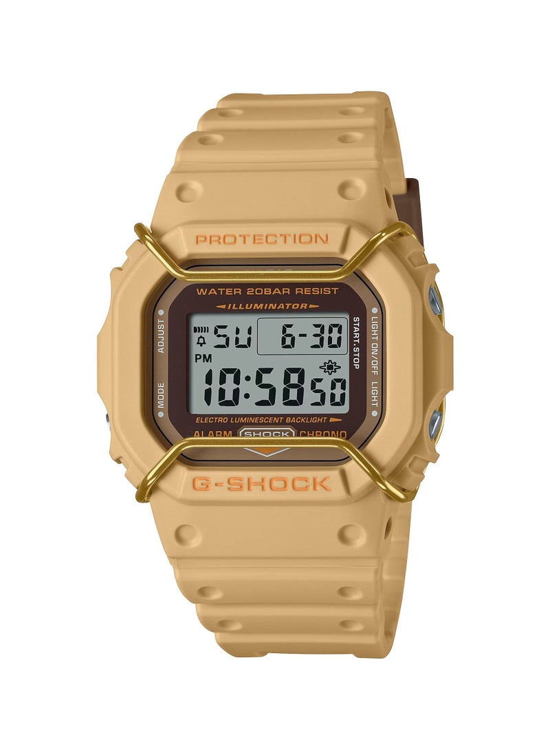 CASIO ساعة جي شوك الرقمية بسوار من الراتنج DW-5600PT-5DR