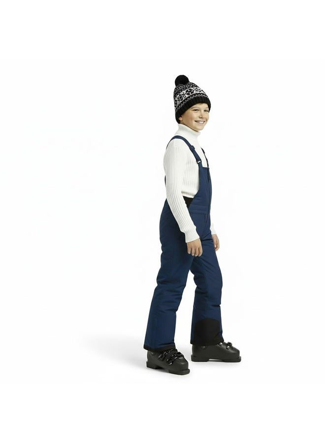 Arctic Quest Boys Girls Unisex Classic Ski & Snow Bib Overall Winter Snowsuit Water-Resistant Windproof Outdoor Rain Bib, Pure Navy, 5-6 Years - Image 2