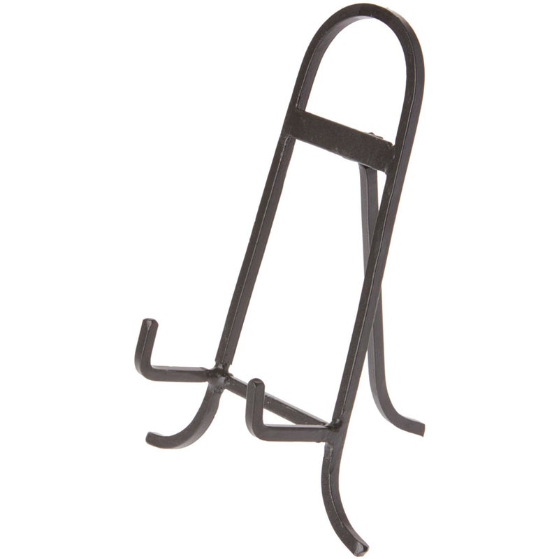 Bards Antique Black Wrought Iron Easel 875 H x 7 W x 4 D For 75  12 Plates Pack of 2