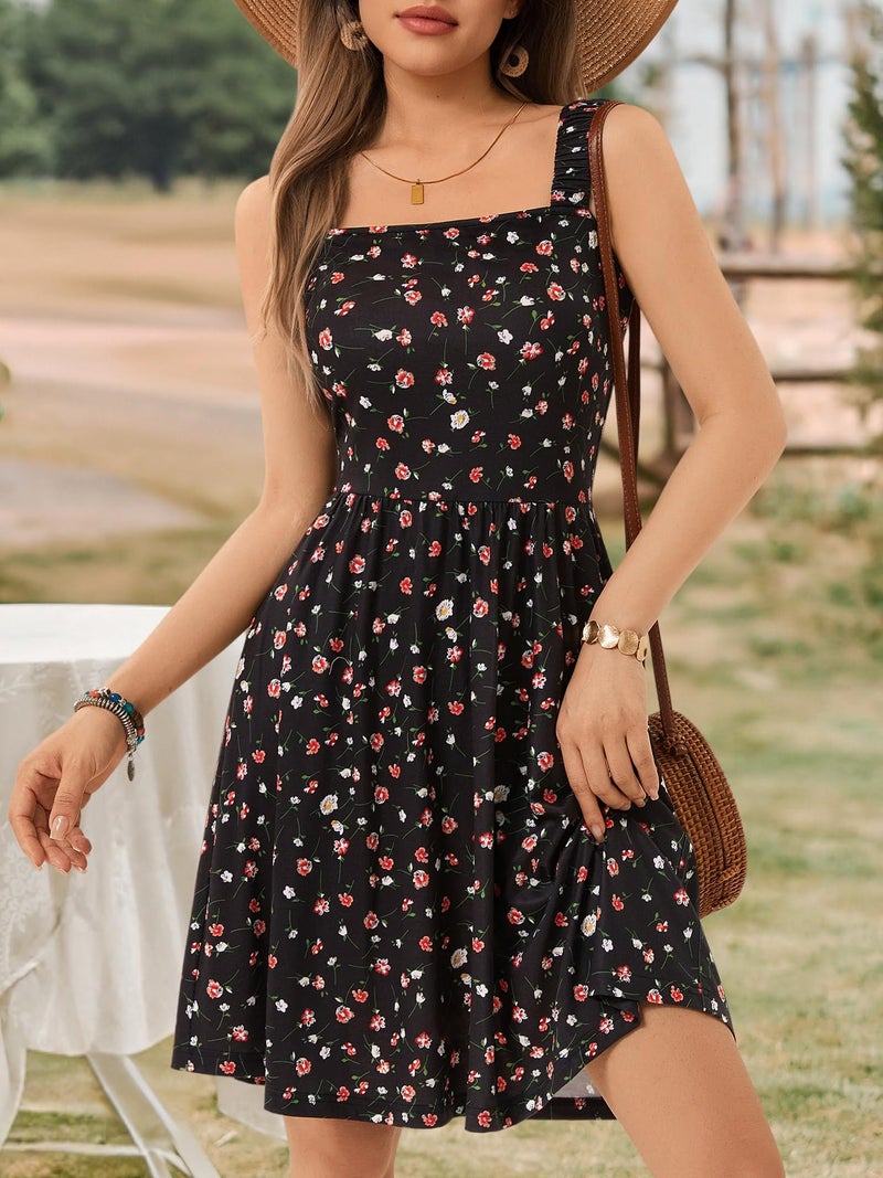HUHOT Vacation Outfits for Women Plus Size Dresses for Curvy Women Casual Cute Flowy Dress with Pockets - Image 5