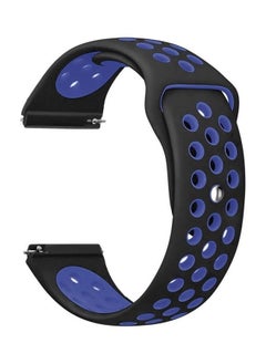 NIBEMINENT Sports Series Breathable Silicone Smartwatch Band For Samsung Gear S3 Classic Watch Blue/Black 