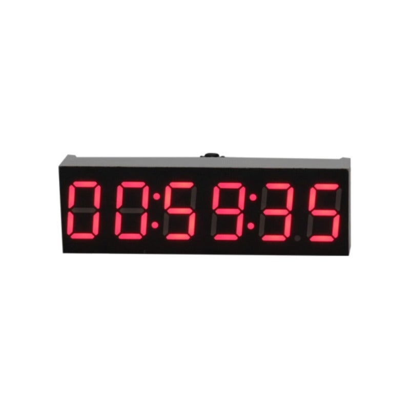 Mini Digital Clock: 45*14*15mm Compact Size - Automatic Brightness Adjustment 6-Digit Digital Clock with Second Display for Precise Timekeeping for Home Office Desk and Small Spaces - Image 1